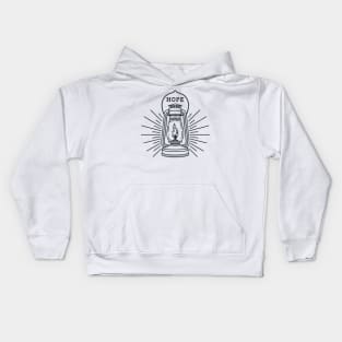 Lantern of Hope Illustration Kids Hoodie